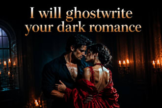 ghostwrite your dark romance, ebook and steamy romance