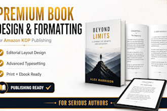 premium book formatting and layout design for amazon KDP authors