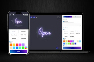 build neon webisite neon shopify store neon sign shoify store neon sign website