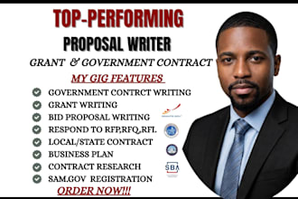 secure government contract, bid proposal rfp rfq government contract writing