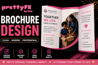 design a professional brochure or one pager
