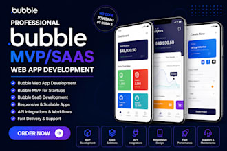 develop bubble website saas bubble mvp bubble developer