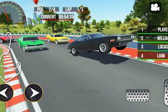 develop 2d 3d multiplayer car racing game for android, ios and pc using unity