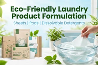 formulate laundry detergent sheets, pods, and dissolvable laundry product
