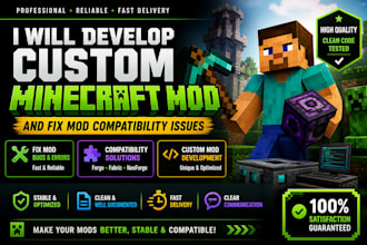 develop custom minecraft mod and fix mod compatibility issue