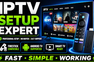 setup iptv on firestick android tv and smart tv fast