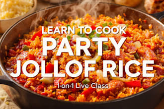 teach you how to cook jollof rice