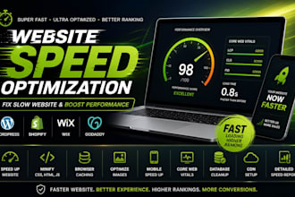 do wordpress shopify wix godaddy speed up optimization fix slow website speed up