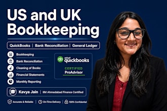 do bookkeeping and bank reconciliation using quickbooks for US businesses