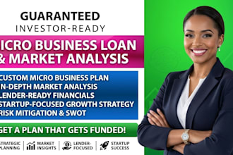 write your microbusiness loan business plan market analysis for startups