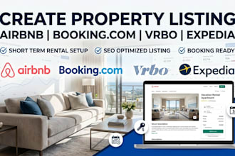 create airbnb booking com vrbo expedia short term rental property listing seo