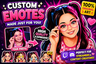 make custom twitch emotes from your photo, 10 emotes for streamers