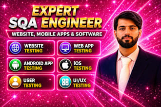 web app testing, mobile ios, android testing, UI UX for you