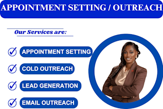 do appointment setting and outreach to book clients for your business