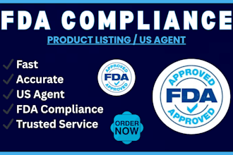 fda compliance, product listing and US agent service