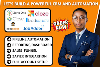 setup zoho one real geeks jobaactdder wise agent crm cloze leadsquared close io