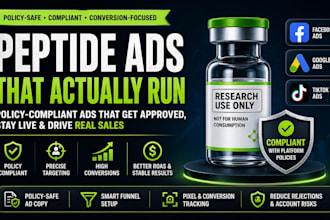 setup fda complaint peptide facebook ads peptide google ads peptide tiktok ads