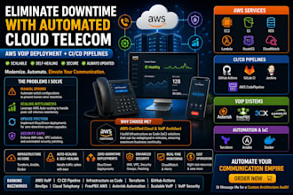 deploy voip system on AWS and setup ci cd pipeline