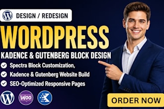 build wordpress with spectra, gutenberg website, gutenberg blocks, kadence block