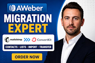 migrate to aweber from mailchimp converkit contact import list transfer