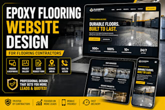 build epoxy flooring, concrete coating and flooring contractor website for you