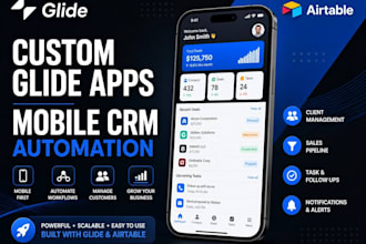 develop custom glide apps, mobile CRM solutions for your business