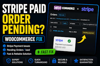 fix woocommerce stripe payment issues stuck pending