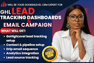 setup lead tracking reporting dashboards gohighlevel email campaign automation