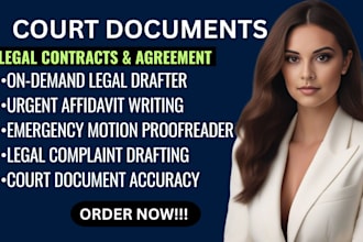 draft or proofread affidavit, motion, petition, or complaint, other legal docs