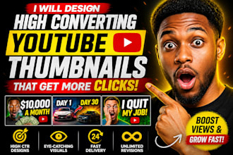 design high converting youtube thumbnails that get more clic