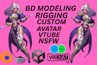 make a professional custom avatar for social media or gaming