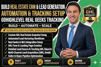 build real estate CRM lead generation automation gohighlevel real geeks tracking