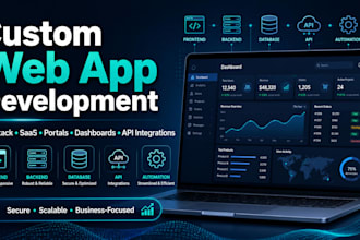 build your custom web app, saas platform, or portal