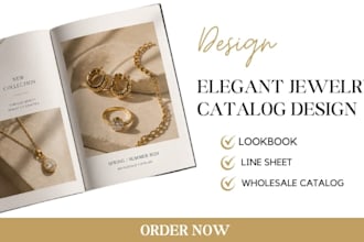 luxury jewelry catalog lookbook wholesale line sheet product catalog brochure