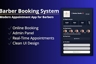 build a modern booking system for barbershop or salon