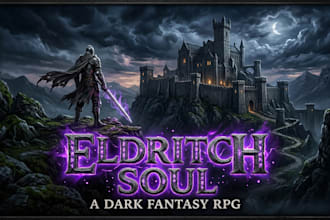 design a professional game logo and custom typography for steam
