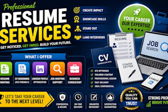 do resume services cv designing linkedln profile job hunting business consultant