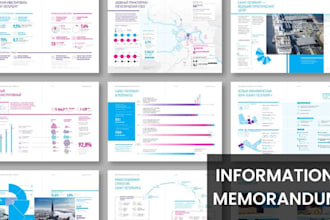 create information memorandum business brochure booklet med tech saas startup