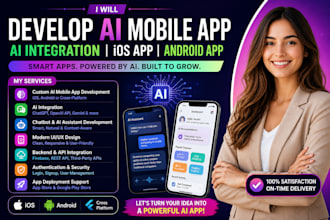 develop ai mobile app, ai integration ios app, android app, mobile app