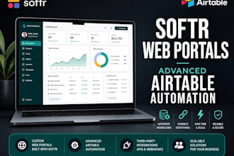 build softr web portals and advanced airtable automations