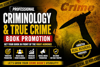promote your criminology and true crime book to targeted readers