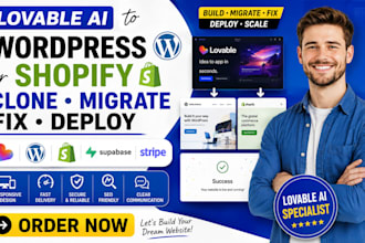 lovable to wordpress shopify or clone lovable ai migrate fix deploy lovable