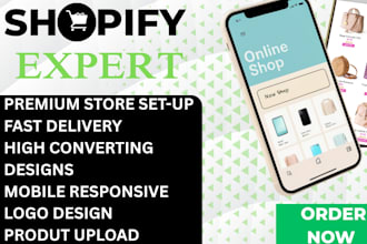 build a professional shopify store or redesign your shopify websiteshopify exper