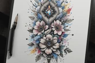 design professional tattoo and custom tattoo