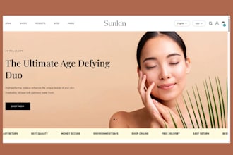 build skincare website spa website beauty shopify store skincare shopify store