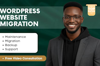do wordpress migration, wordpress transfer, and website migration to new host