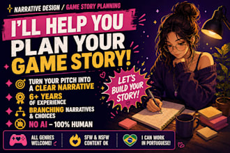 outline the plot and characters of your video game