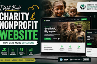 design a nonprofit or charity website that gets more donations
