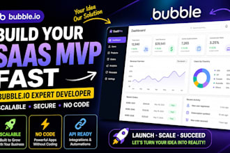 build bubble app scalable saas mvp web app bubble io expert developer bubble crm