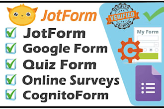 create responsive jotform typeform and google forms surveys